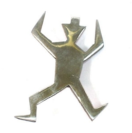 MAN WITH HAT BROOCH