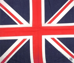 British flag bandana from American cotton