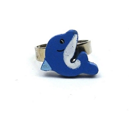 WOODEN DOLPHIN KID&apos;S RING