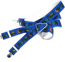 Multicoloured kiwi suspenders