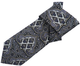 Chic paisley print silk Italian tie