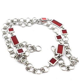 Transparent crystal belt - necklace