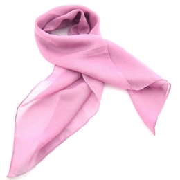 Plain colour chiffon Italian small square scarf