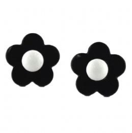 Small daisies clip earrings