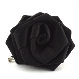 Fabric rose brooch
