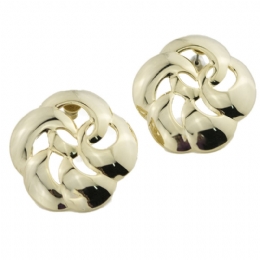 Gold Camelia earrings