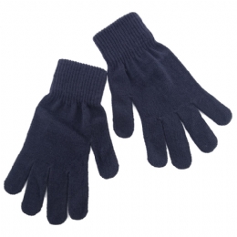 Plain colour women acrylic gloves