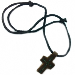 Brown leather cross