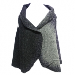 Italian grey and purple ombre woolen vest