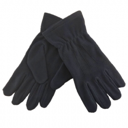 Fleece plain colour men gloves