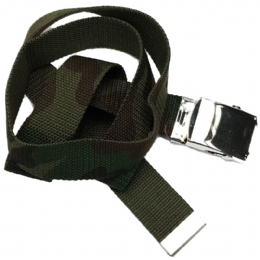 Unisex olive military double face strap belt 