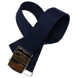 Plain colour blue double face strap belt 