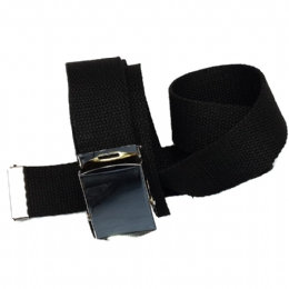 Plain colour black double face strap belt 