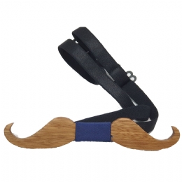 Men wooden bow tie Mustache 