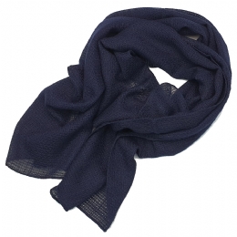 Plain colour Italian scarf from perforated fabric