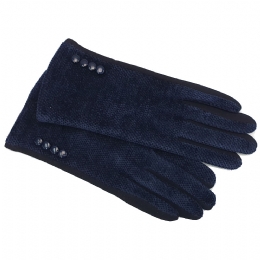 Ελαστικά μπουκλέ γάντια με κουμπάκια και βαμβακερή σύνθεση