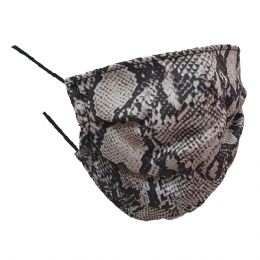 Italian mask with Snake print from water resistant filtering fabric