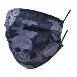 Italian blue mask military Skull from water resistant filtering fabric