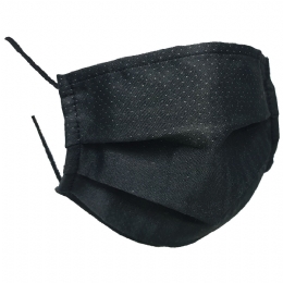 Italian black mask from water resistant filtering fabric