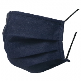 Italian dark blue mask from water resistant filtering fabric