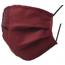Italian burgundy mask from water resistant filtering fabric