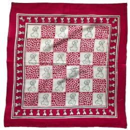 Cotton bandana squares and little dogs