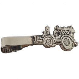 Antique silver Tractor tie clip