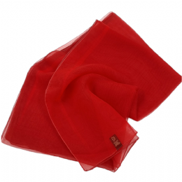 Red ombre Italian scarf Glossy