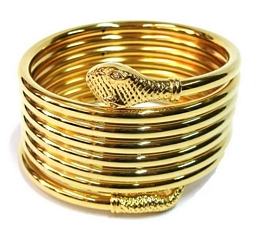 Snake upper arm spiral bracelet