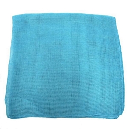 Plain colour Italian gauze square scarf