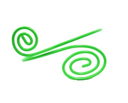 Fluo coloured upper arm bracelet with spiral design