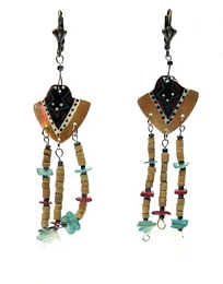 FEATHER HANGING EARRINGS