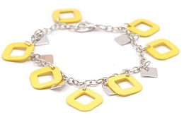 ΒΡΑΧΙΟΛΙ ΜΕ ΜΕΤΑΛΙΚΑ ΤΕΤΡΑΓΩΝΑ CHARMS