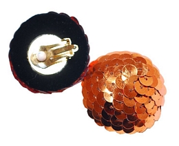 Fancy clip σκουλαρίκια με παγιέτες