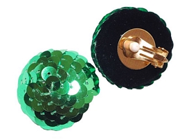 Fancy clip σκουλαρίκια με παγιέτες