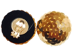 Fancy clip σκουλαρίκια με παγιέτες