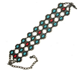 RETRO BRACELET WITH TIRQUISE STONES