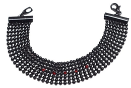 ΜΑΥΡΟ ΒΡΑΧΙΟΛΙ ΜΕ ΣΤΡΑΣ 