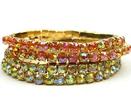 4 Χ ΕΛΑΣΤΙΚΑ ΒΡΑΧΙΟΛΙΑ ΜΕ ΔΙΧΡΩΜΑ ΣΤΡΑΣ