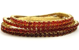 4 Χ ΔΙΧΡΩΜΑ ΕΛΑΣΤΙΚΑ ΒΡΑΧΙΟΛΙΑ ΜΕ ΜΙΚΡΑ ΣΤΡΑΣ