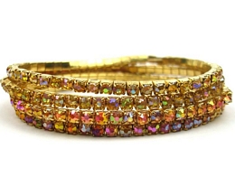 4 Χ ΔΙΧΡΩΜΑ ΕΛΑΣΤΙΚΑ ΒΡΑΧΙΟΛΙΑ ΜΕ ΜΙΚΡΑ ΣΤΡΑΣ