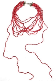 Μακρύ πολύσειρο κολιέ με μικρές χάντρες 