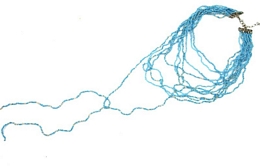 Μακρύ πολύσειρο κολιέ με μικρές χάντρες 