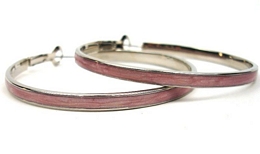 Fashion σκουλαρίκια κρίκοι με σμάλτο