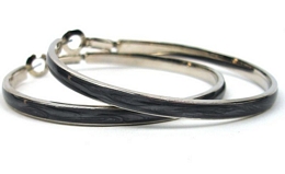 Fashion σκουλαρίκια κρίκοι με σμάλτο