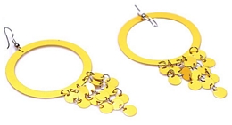 Μεγάλοι κρίκοι με κρεμαστές παγιέτες