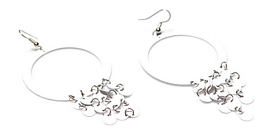 Μεγάλοι κρίκοι με κρεμαστές παγιέτες