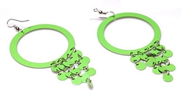 Μεγάλοι κρίκοι με κρεμαστές παγιέτες