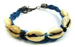 Πλεκτό βραχιόλι με κοχύλια