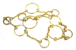 BELT - NECKLACE WITH LARGE AND SMALL HOOPS